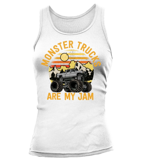 Monster Trucks Are My Jam Vintage Retro Tank top Woman