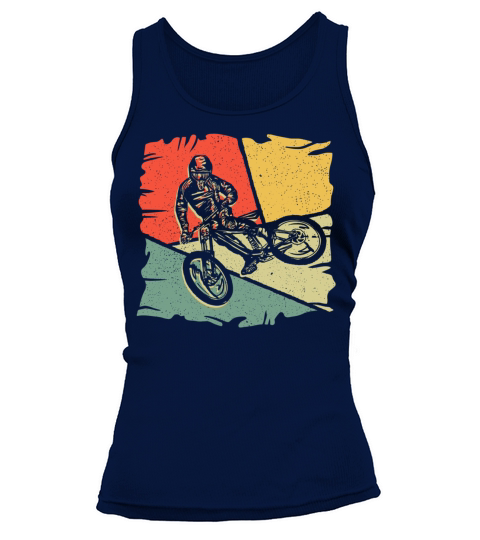 Mountain Biker Vintage Down Hill Bike Bicycle Tank top Woman