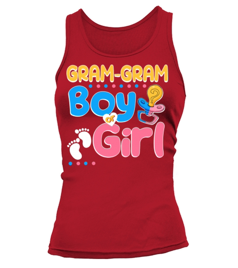 Pink or Blue Gram-Gram Loves You Best Grandma Tank top Woman