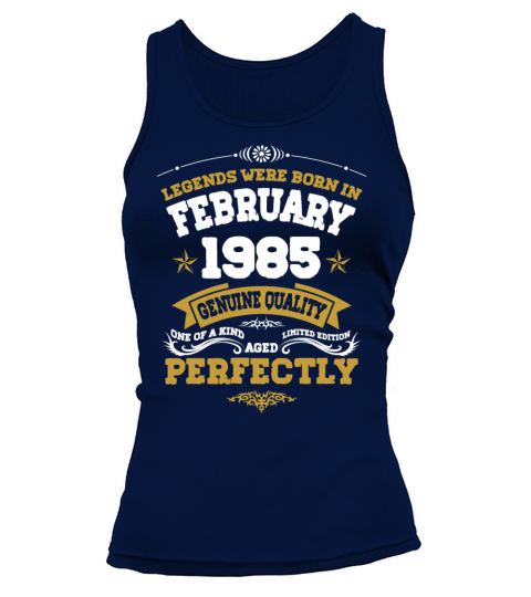 Vintage Aged To Perfection Ferbuary 1985 Tank top Woman