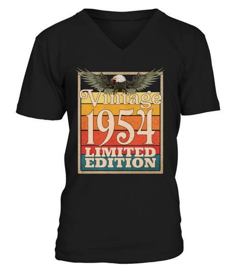 1954 Vintage Retro American Eagle Limited Edition V-Neck T-shirt