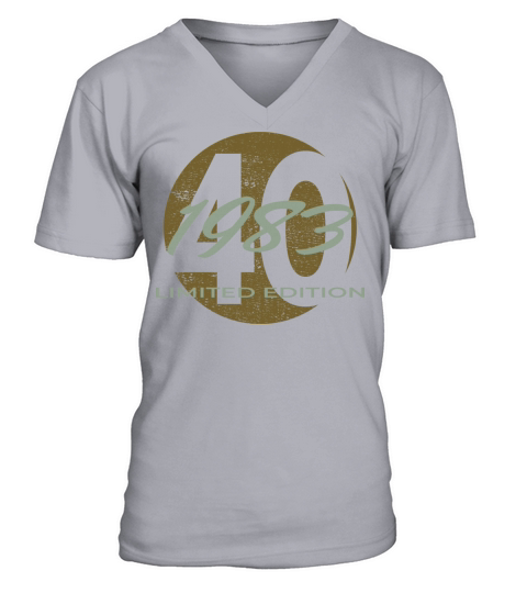 40th birthday men women 40 years 1983 vintage V-Neck T-shirt