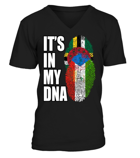 Dominican And Equatorial Dominican Mix Heritage DN V-Neck T-shirt