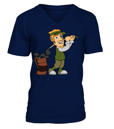 golfer golf player spieler sport V-Neck T-shirt