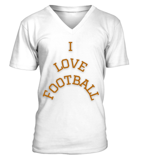 I Love Football V-Neck T-shirt
