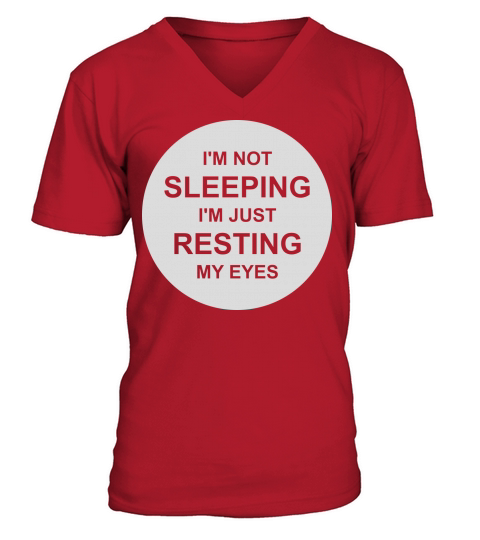 im not sleeping quote V-Neck T-shirt