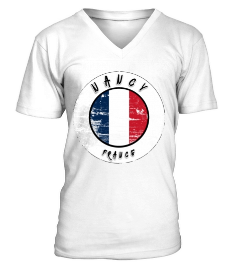Nancy France Vintage V-Neck T-shirt