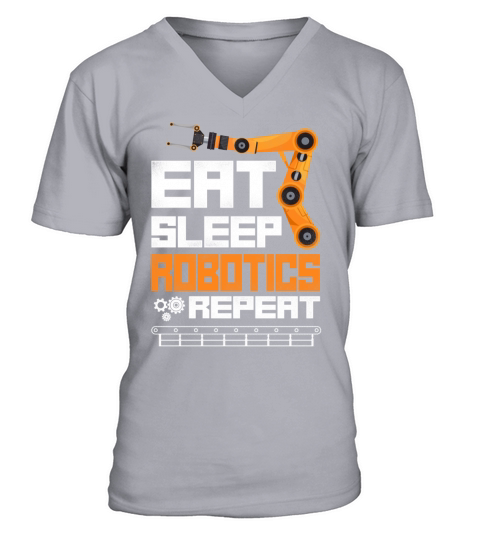 Robot Robotics Engineer Vintage V-Neck T-shirt