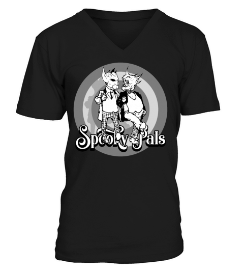 Spooky Pals R V-Neck T-shirt