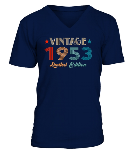 Vintage 1953 Limited Edition Birthday V-Neck T-shirt