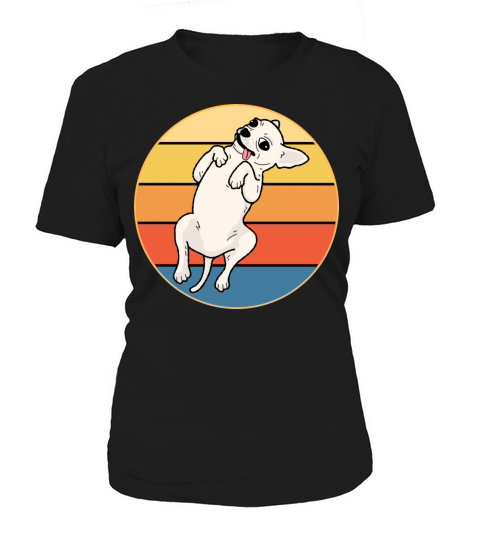 Cute Chihuahua Dog Breed Vintage Retro Sunset Women's T-Shirt
