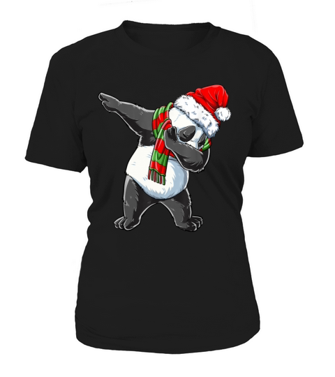 Dabbing Panda Santa Christmas Kids Boys Men Xmas B Women's T-Shirt
