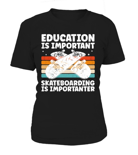 Funny Skateboarding Design For Skateboarder Cool Women's T-Shirt