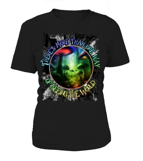 Mushroom Way Mycology Psychedelic Color Women's T-Shirt