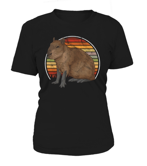 Vintage Capybara Retro Animal Women's T-Shirt