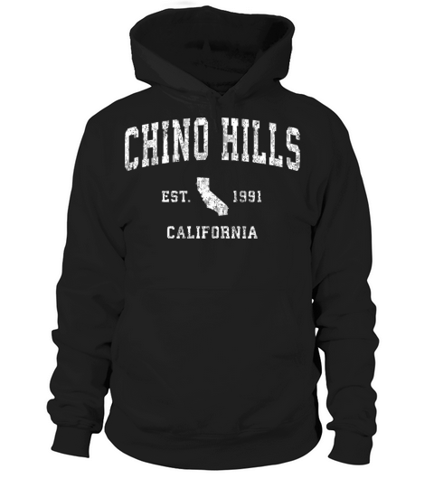 Chino Hills California Ca Vintage Athletic Sports Hoodie Unisex