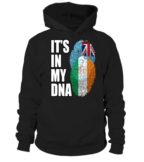 Fijian And Irish Mix Heritage DNA Flag Hoodie Unisex