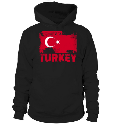 Turkey Flag Vintage Distressed Turkish Grunge Trav Hoodie Unisex