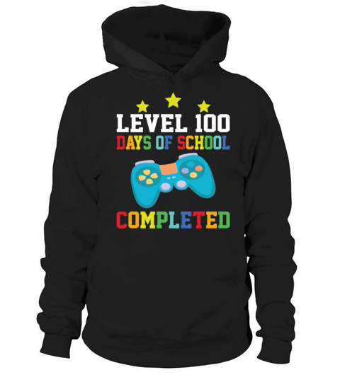 Video Gamer Student 100th Day Teacher 100 Days Hoodie Unisex
