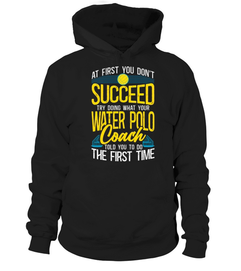 Water Polo Vintage If At First You Hoodie Unisex