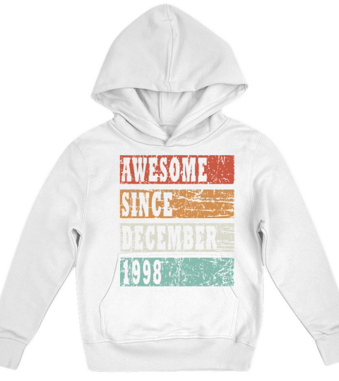 1998 December vintage born gift Kids Hoodie