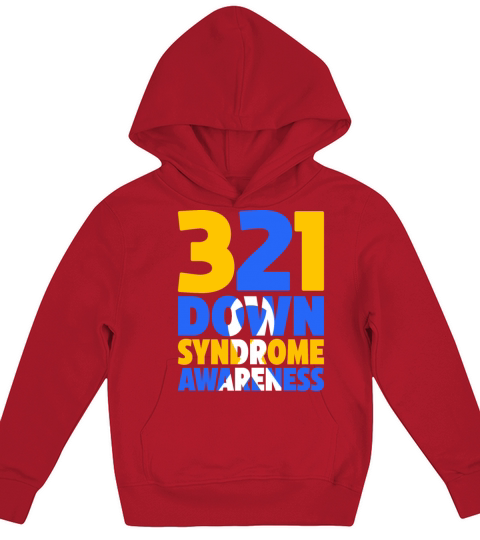 321 World Down Syndrome Awareness Men Women Kids Kids Hoodie