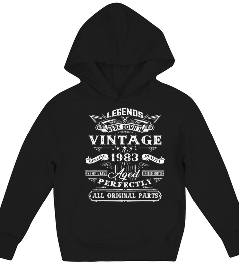 40th Birthday Gift For Legends Born 1983 40 Yrs Ol Kids Hoodie