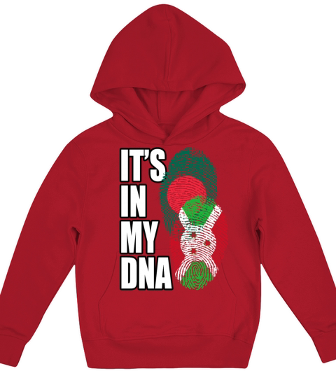 Burundian And Bangladeshi Mix Heritage DNA Flag Kids Hoodie