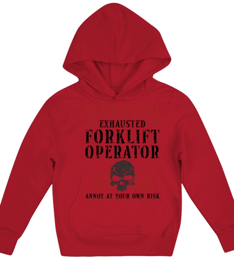 Certified Forklift Truck Operator Kids Hoodie