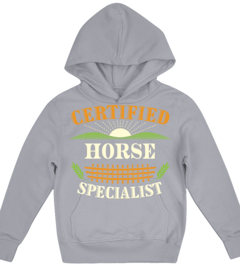 Certified Horse Specialist Farmer Funny Farming Kids Hoodie