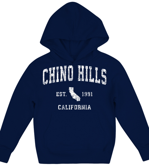 Chino Hills California Ca Vintage Athletic Sports Kids Hoodie