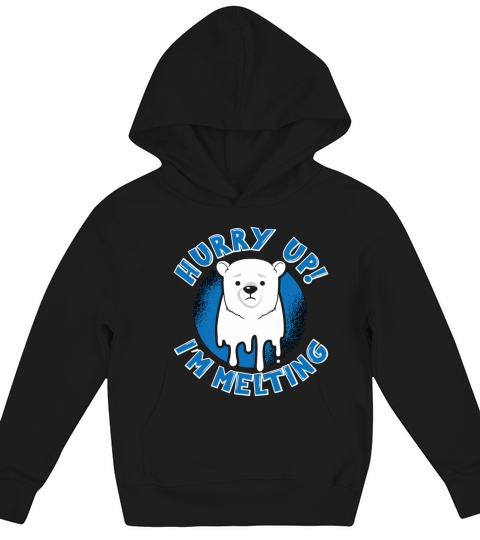 Climate Change Hurry Up Im Melting Mother Earth Kids Hoodie