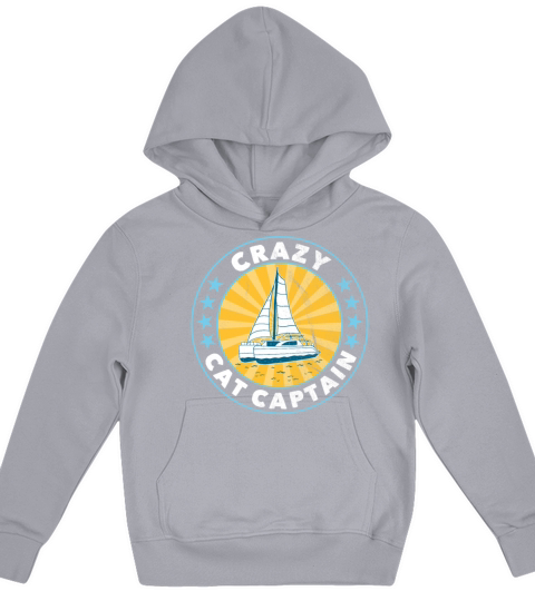 Crazy Catamaran Captain Sailing Sailor Kids Hoodie