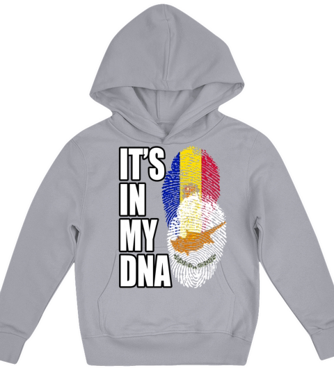 Cypriot And Andorran Mix Heritage DNA Flag Kids Hoodie
