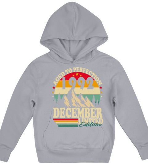 December 1992 Vintage Retro Birthday Kids Hoodie