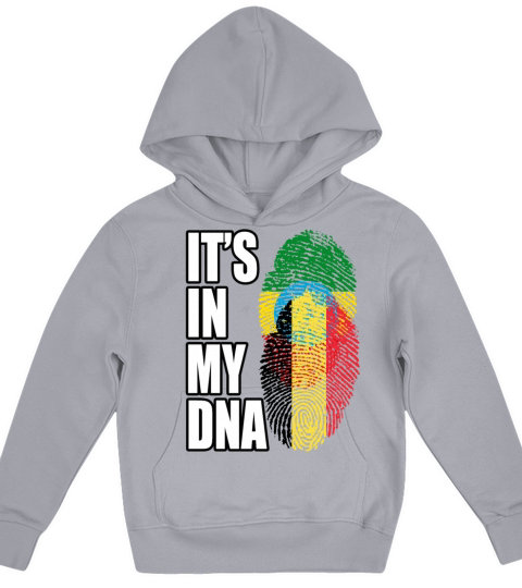 Ethiopian And Belgian Mix Heritage DNA Flag Kids Hoodie