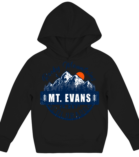 Mount Evans Colorado Kids Hoodie