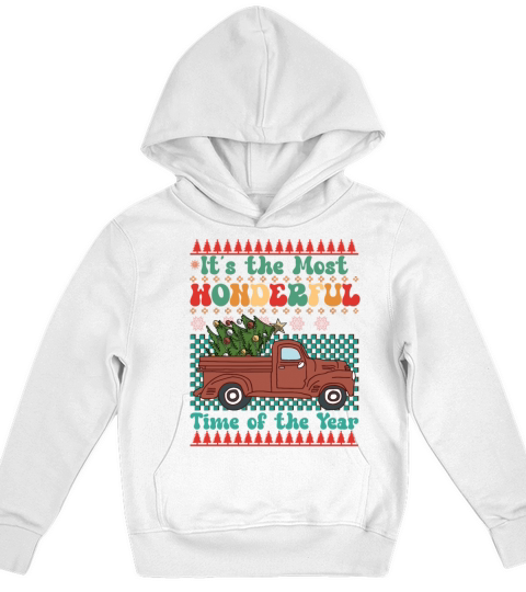 Merry Christmas retro vintage pink santa claus Kids Hoodie