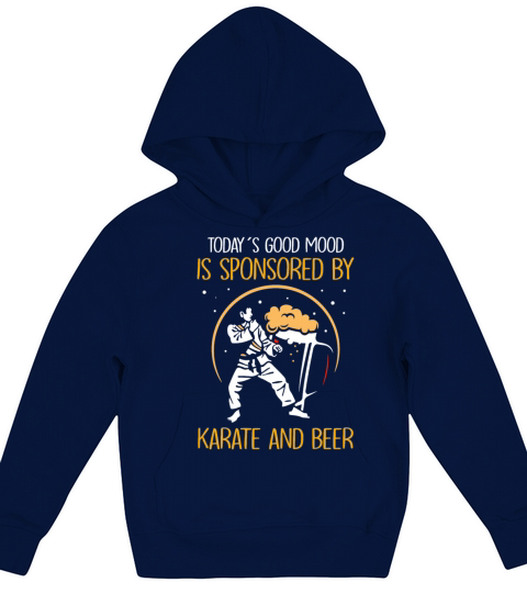 sponsored by Karate and beer Kids Hoodie