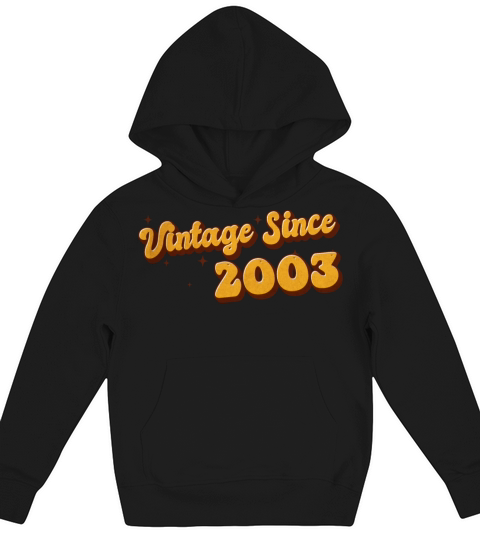 Vintage since 2003 20 Years Old - Groovy 20th Kids Hoodie