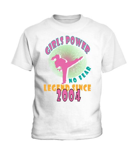 2004 vinatge Girls Power Birthday Kids T-Shirt