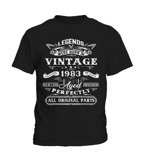 40th Birthday Gift For Legends Born 1983 40 Yrs Ol Kids T-Shirt