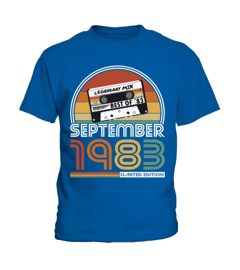 40th birthday vintage 1983 best of september 1983 Kids T-Shirt