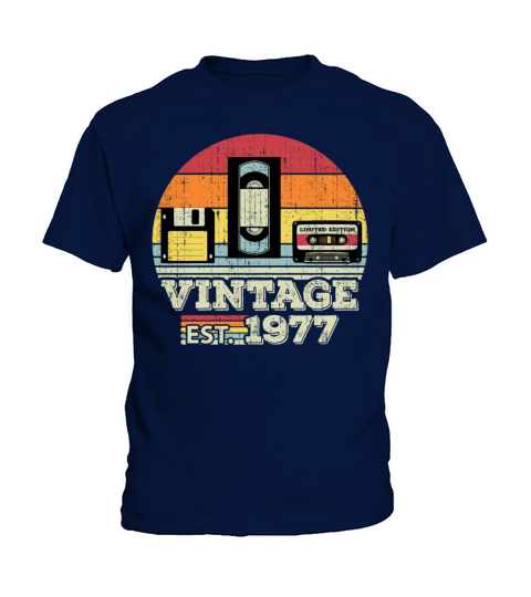 46 Year Old Vintage 1977 46th Birthday Gift Kids T-Shirt