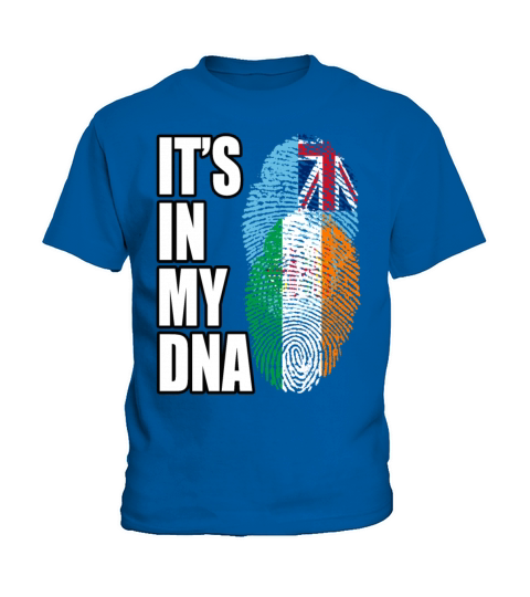 Fijian And Irish Mix Heritage DNA Flag Kids T-Shirt