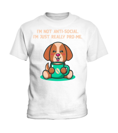 Im Pro Me Introvert Positivity Antisocial Positive Kids T-Shirt