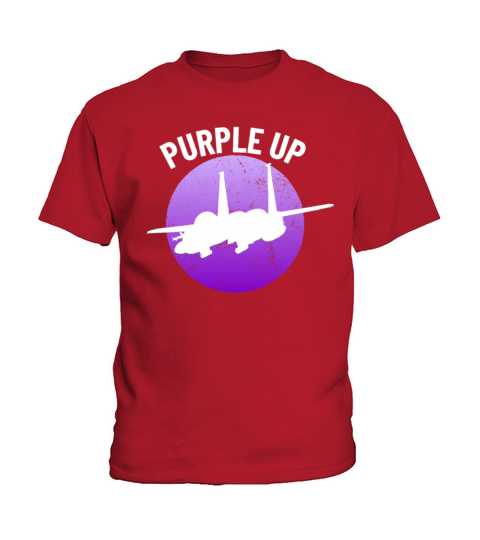 Purple Up F15 Eagle Military Kids Boys F-15boys pu Kids T-Shirt