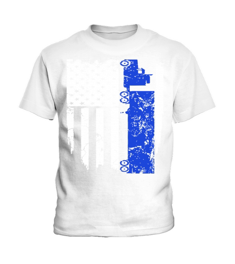Truck Driver Trucker Flag Hanes Tagless racing T S Kids T-Shirt
