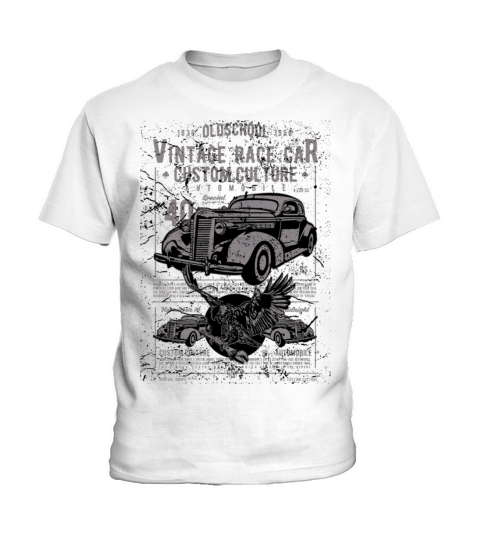 Vintage Race Car Kids T-Shirt