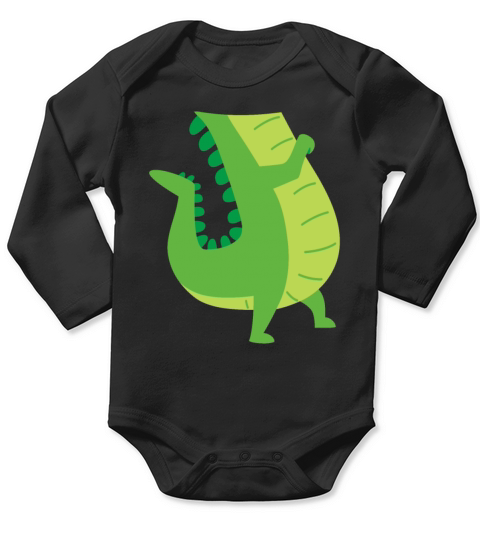 Alligator Costume - Gator Crocodile Zoo Animal Lov Long Sleeve Baby One-Piece